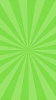 Simple Flat Light Green Sun Burst Looping Animation Vertical Video Background