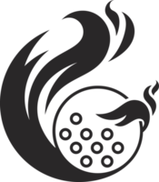 Golf fliegen Feuer Ball Symbol png