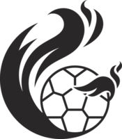 soccer fly fire ball icon png