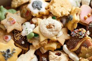 Pile of homemade Christmas Cookies photo