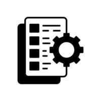 Production List in vector. Illustration vector