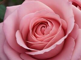 ai generado San Valentín día romance corazón conformado rosa, amor concepto foto