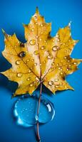 AI generated 4K colorful leaf AMOLED wallpaper photo