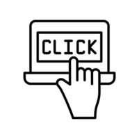 Pay Per Click in vector. Illustration vector