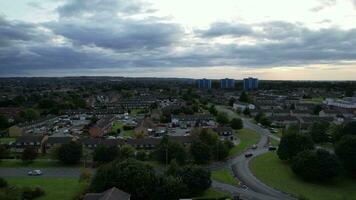 Aerial Footage of North Luton City of England United Kingdom video
