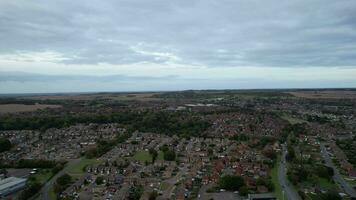 Aerial Footage of North Luton City of England United Kingdom video