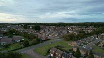 Aerial Footage of North Luton City of England United Kingdom video