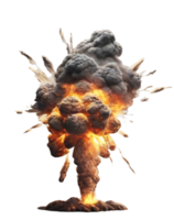 AI generated Boom explosion or blast PNG