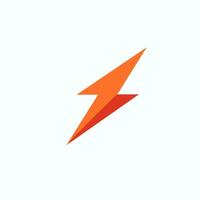 AI generated Ev charging station filled orange logo. Lightning bolt symbolizing performance. Automotive industry. Design element. Ai art for corporate branding, website vector