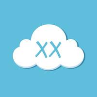 AI generated Customized wear filled colorful initial logo idea. Apparel designs. Individual tailoring of clothes. Letters inside cloud shape. Graphic design vector