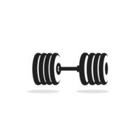 AI generated Power lifting monochrome glyph logo. Physical exercise. Gym equipment. Barbell symbol. Design element. Ai art for corporate branding, fitness app vector