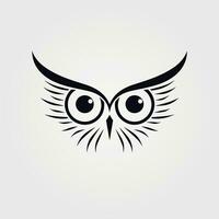 AI generated Data security monochrome glyph logo. Product development. Performance analysis. Owl face. Design element. Ai art for corporate branding, it company vector