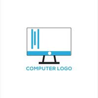 computer logo design vector