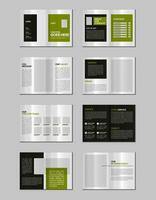 Company profile, multipage flyer brochure, 16 pages portfolio magazine, annual report, catalog and a4 multipage template design vector