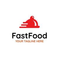 Fast Food Delivery Speed Vector Abstract Illustration Logo Icon Design Template Element