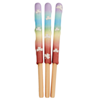 St. Patrick's day dessert Biscuit sticks on transparent background, 3D Rendering png