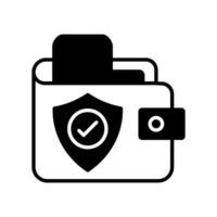 Secure Wallet in vector. Illustration vector