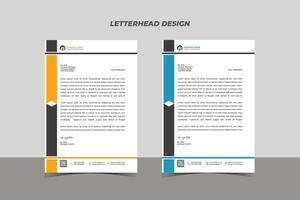 Simple Corporate Letterhead Design Template vector
