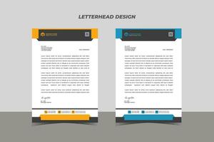 Professional Letterhead Design Template Vector