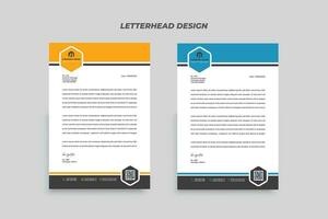 Modern Letterhead Design Business Template vector