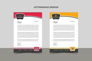 Creative Business Letterhead Design Template vector