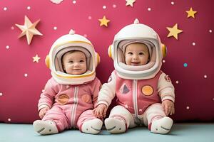 AI generated Cosmic Charm Little Astronauts' Playtime photo