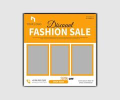 Fashion big sale banner template. Promotion sale banner for website, flyer and poster vector