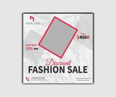 Fashion big sale banner template. Promotion sale banner for website, flyer and poster vector