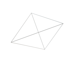 poligonale maglia wireframe astratto 3d triangolo forma png