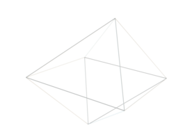 poligonale maglia wireframe astratto 3d forma png