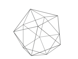 Polygonal mesh wireframe abstract 3d shape png