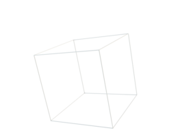 polygonal maska trådmodell abstrakt 3d form png