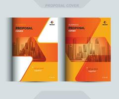 Corporate Business Proposal Catalog Cover Design Template Concepts Adept for multipurpose Projects vector