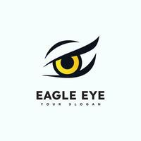 águila depredador ojo halcón pájaro logo negocio vector