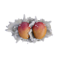 Realistic 3D render of Red Mango Fruit best for commercial and Design purpose png