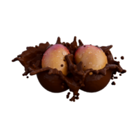 Realistic 3D render of Red Mango Fruit best for commercial and Design purpose png