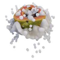 Realistic 3D render of papaya Fruit best for commercial and Design purpose png