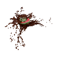 realistisch 3d machen von Wassermelone Obst Beste zum kommerziell und Design Zweck png