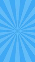 Simple Flat Blue Light Burst Effect Vertical Vector Background