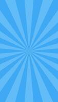 Simple Flat Blue Light Burst Effect Vertical Vector Background