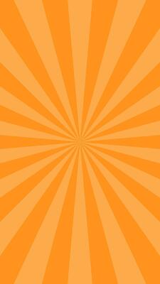 Simple Flat Orange Light Burst Effect Vertical Vector Background