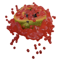 realistisch 3d geven van papaja fruit het beste voor reclame en ontwerp doel png