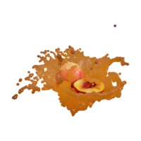 realistisch 3d geven van perzik fruit het beste voor reclame en ontwerp doel png