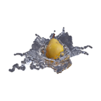 Realistic 3D render of Pear Fruit best for commercial and Design purpose png