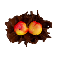 Realistic 3D render of Nectarine Fruit best for commercial and Design purpose png