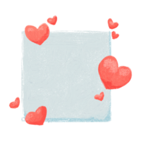 a square with hearts on it, valentine card with hearts, a box with red hearts around it with space for text in the center, valentine's day box with hearts png