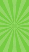 Simple Flat Green Light Burst Effect Vertical Vector Background