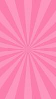 Simple Flat Pink Light Burst Effect Vertical Vector Background