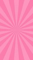 Simple Flat Pink Light Burst Effect Vertical Vector Background