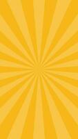 Simple Flat Yellow Light Burst Effect Vertical Vector Background